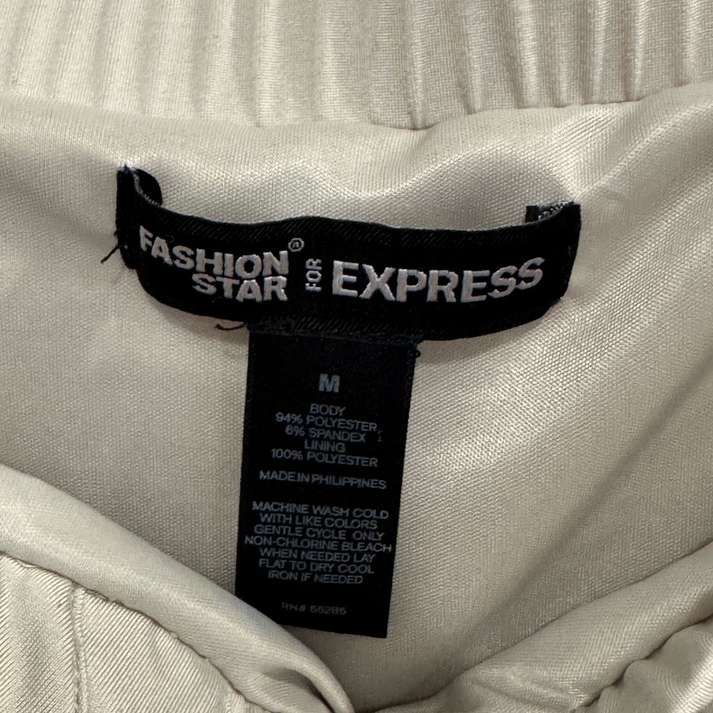 Express Elegant Strapless White Jumpsuit - image 7